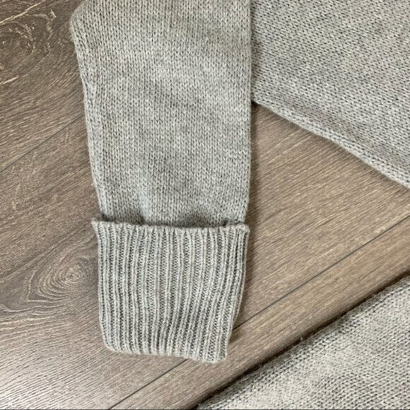 One Teaspoon Classic Cotton Chunky Knit Sweater Gray Oversized Size Small - Picture 10 of 16